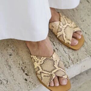 Everlane snakeskin sandals - The Day Crossover Sandal